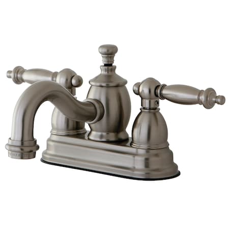 Kingston Brass KS7108TL 4" Centerset Bathroom Faucet, Brushed Nickel KS7108TL